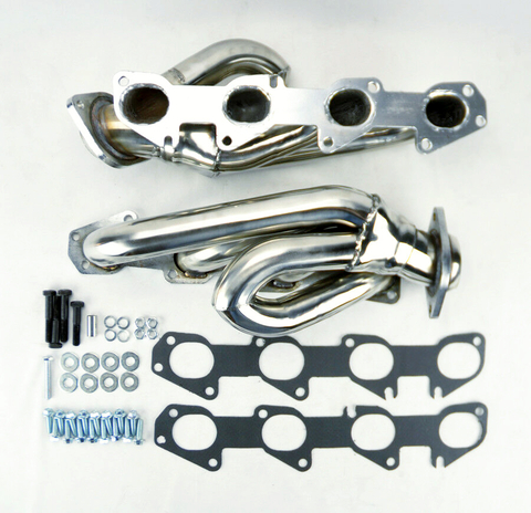 Headers Exhaust Manifold For 09-18 Dodge Ram 1500 Headers Exhaust Shorty Hemi Manifold Stainless 5.7L
