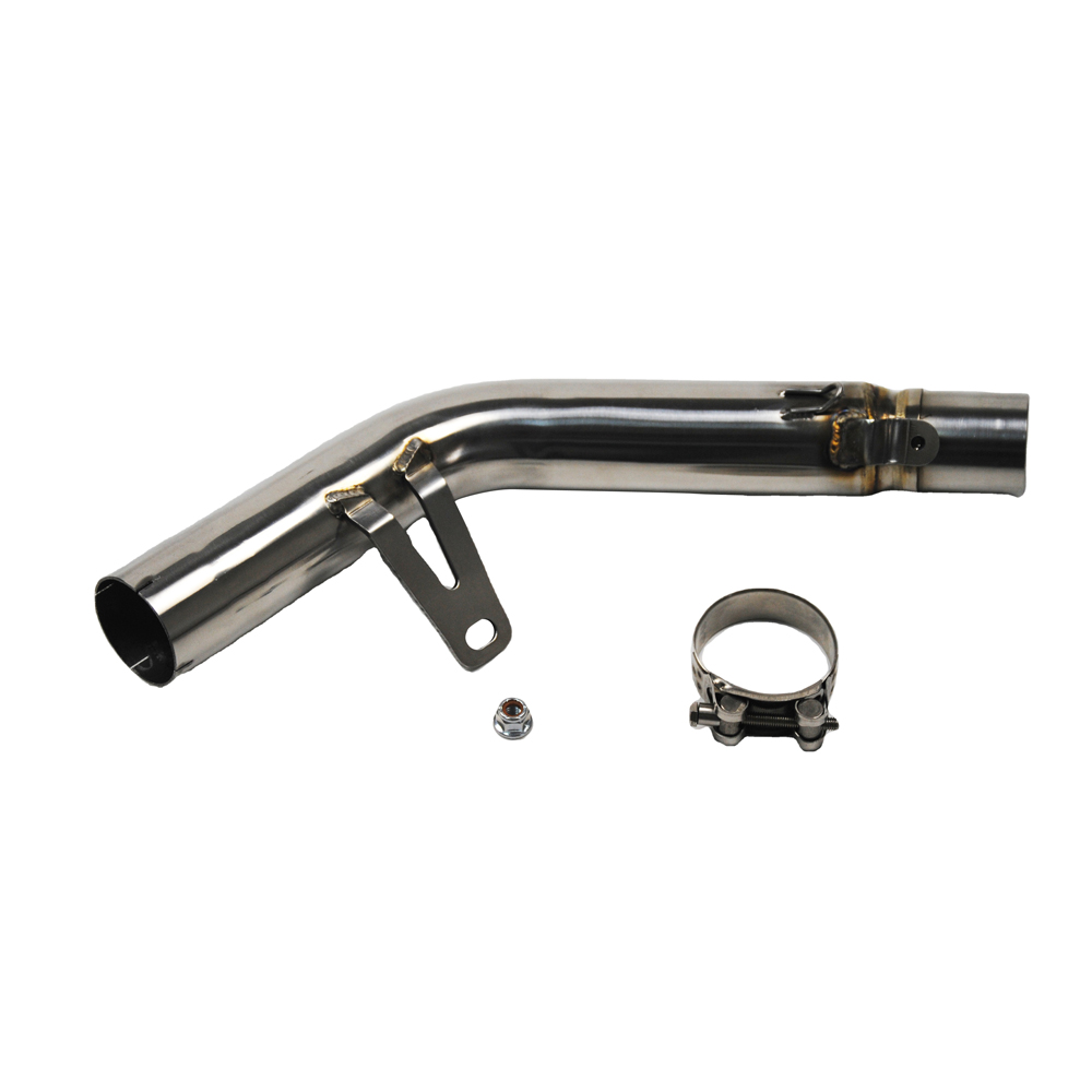 GSXR 2011 Thru 2016 600 750 M4 Stainless Mid Pipe Race Exhaust Link Pipe DeCat Exhaust Downpipe