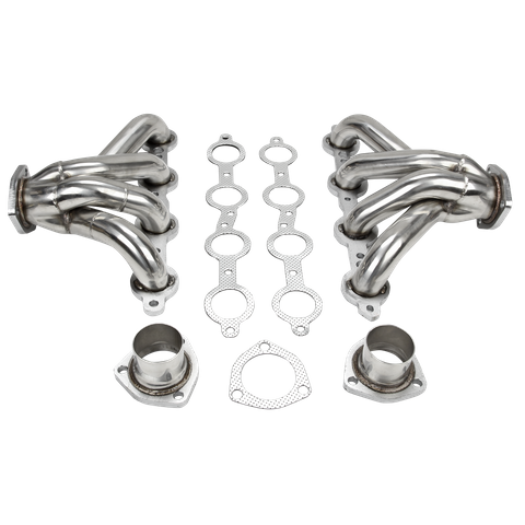 Headers, Super Competition, Block Hugger, Steel, Painted, Chevy, Small Block, LS1, Pair