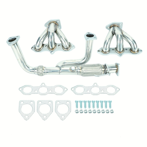 Stainless Steel Exhaust Header Manifold Fits Accord 98-02 3.0L Acura CL TL 3.2L
