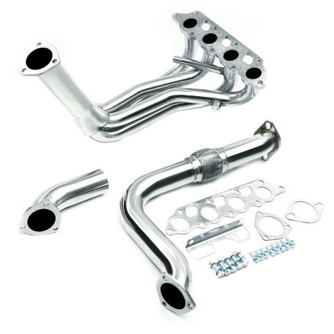 Metallic Stainless Steel Exhaust Header For 00-04 Ford Focus ZX3/ZX5 2.0L