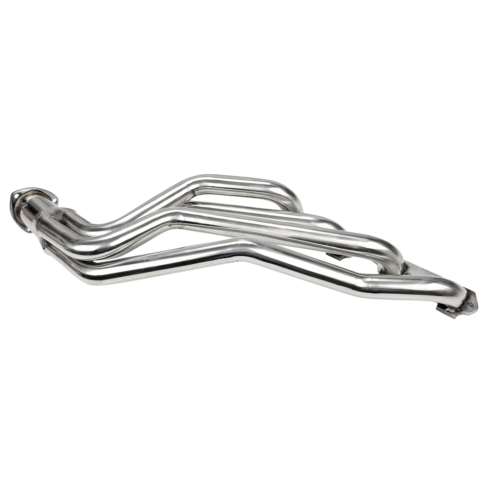 Auto Exhaust Headers, Block Hugger, Steel, Natural, Street Rod with Chevy, 396, 402, 427, 454, Pair 